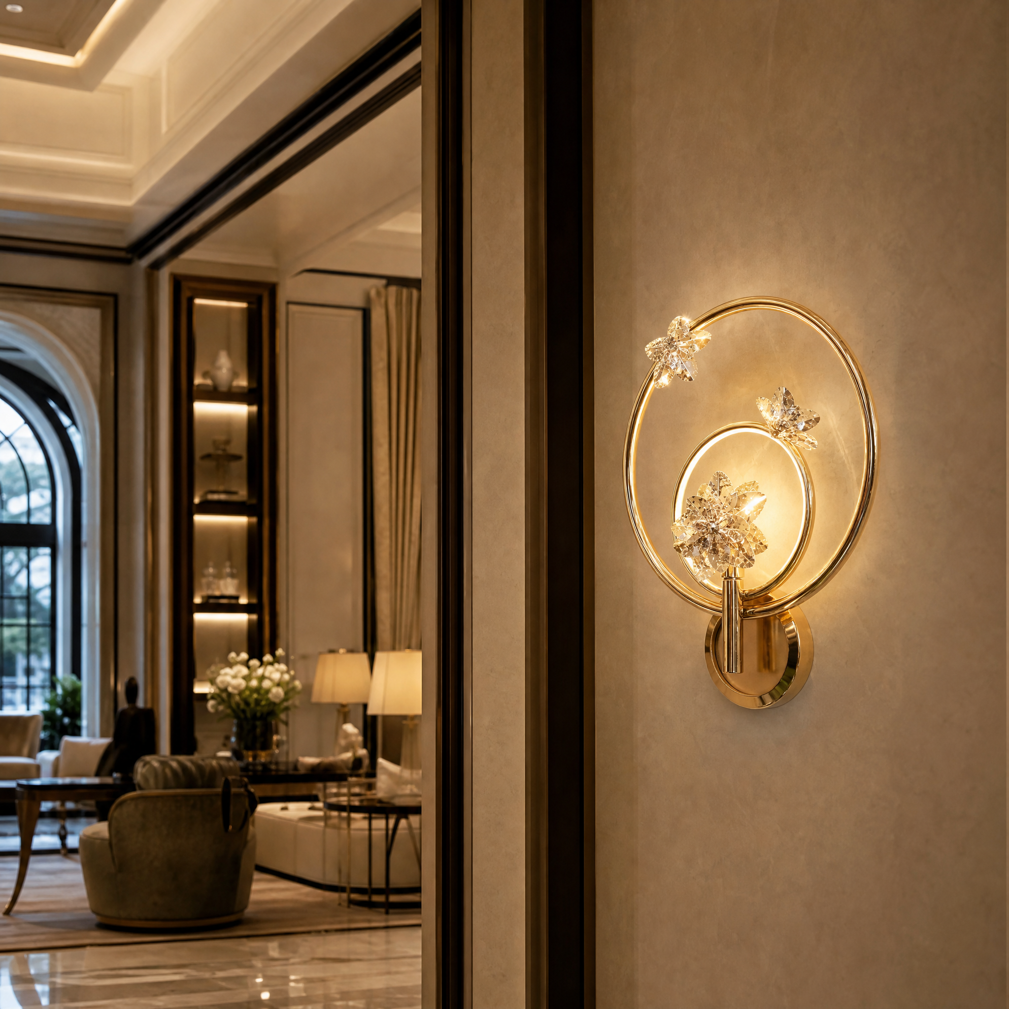 Botticelli Luxury Wall Light luxury hospitality lifestyle image by VORELLI