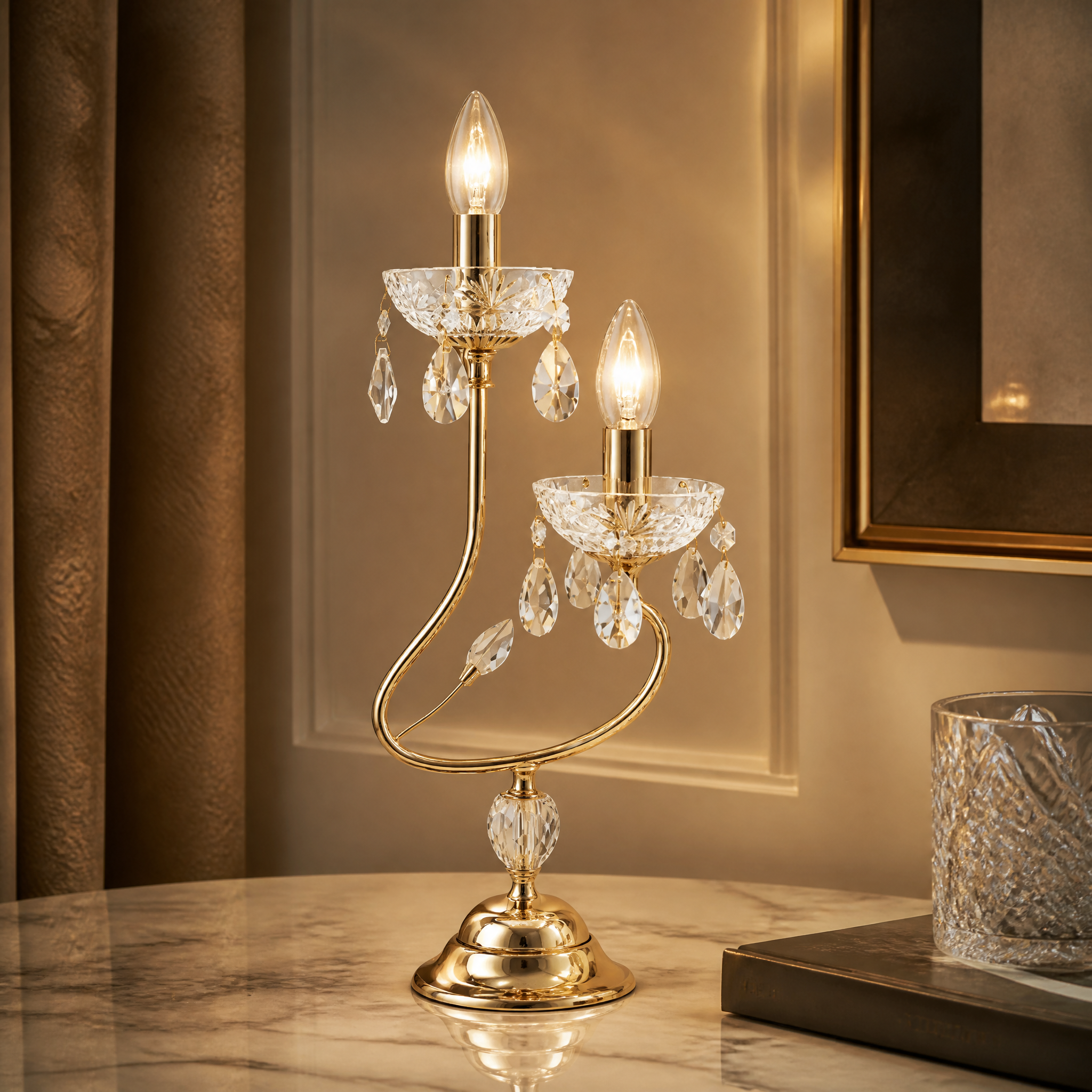 Casablanca Luxury Table Lamp close-up craftsmanship detail image by VORELLI