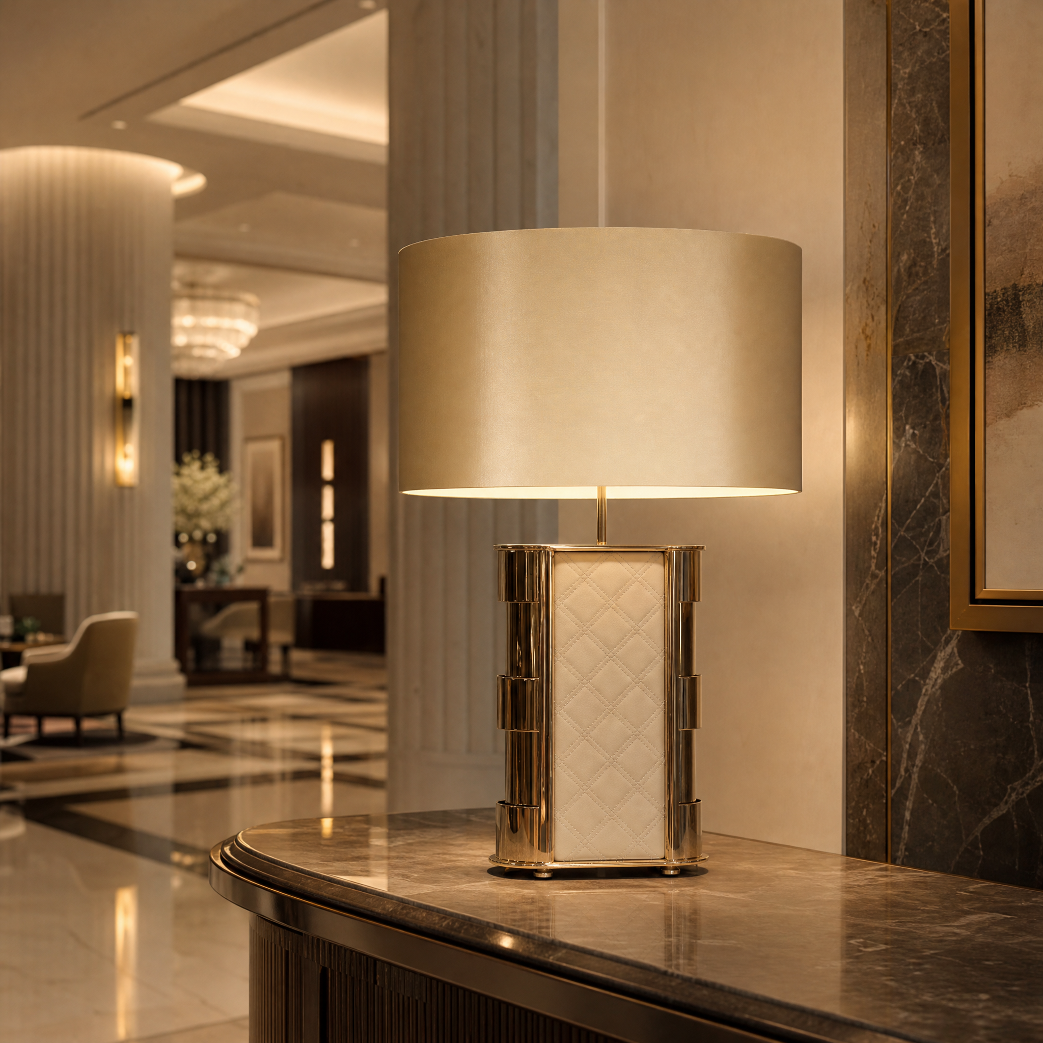 Centurion Luxury Table Lamp luxury hospitality lifestyle image by VORELLI