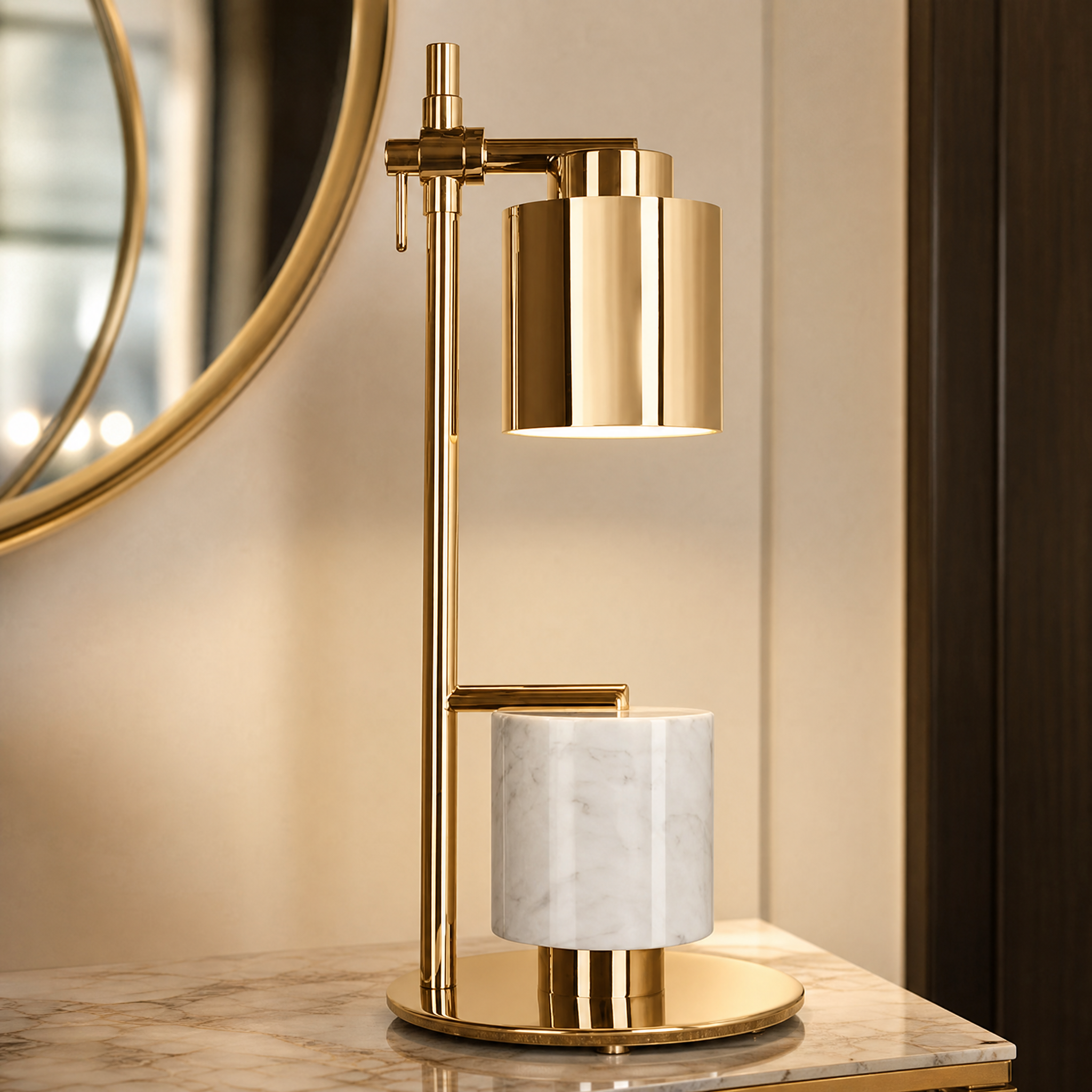 Chantel Luxury Table Lamp close-up craftsmanship detail image by VORELLI