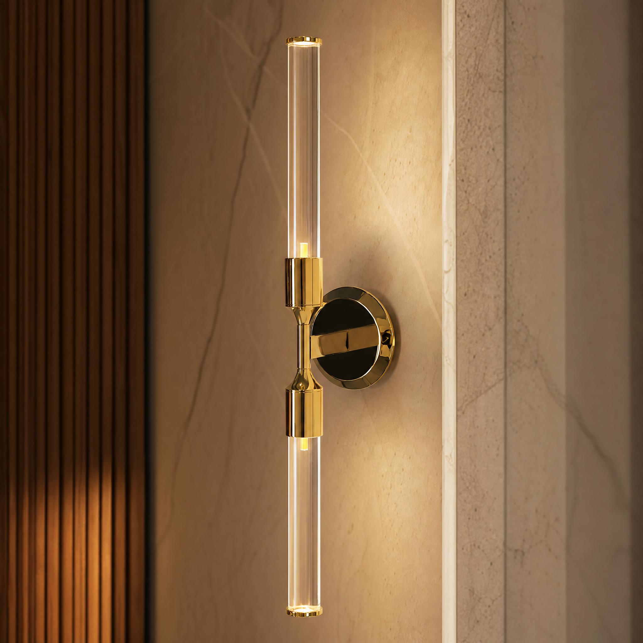 Cielo Luxury Wall Light close-up craftsmanship detail image by VORELLI