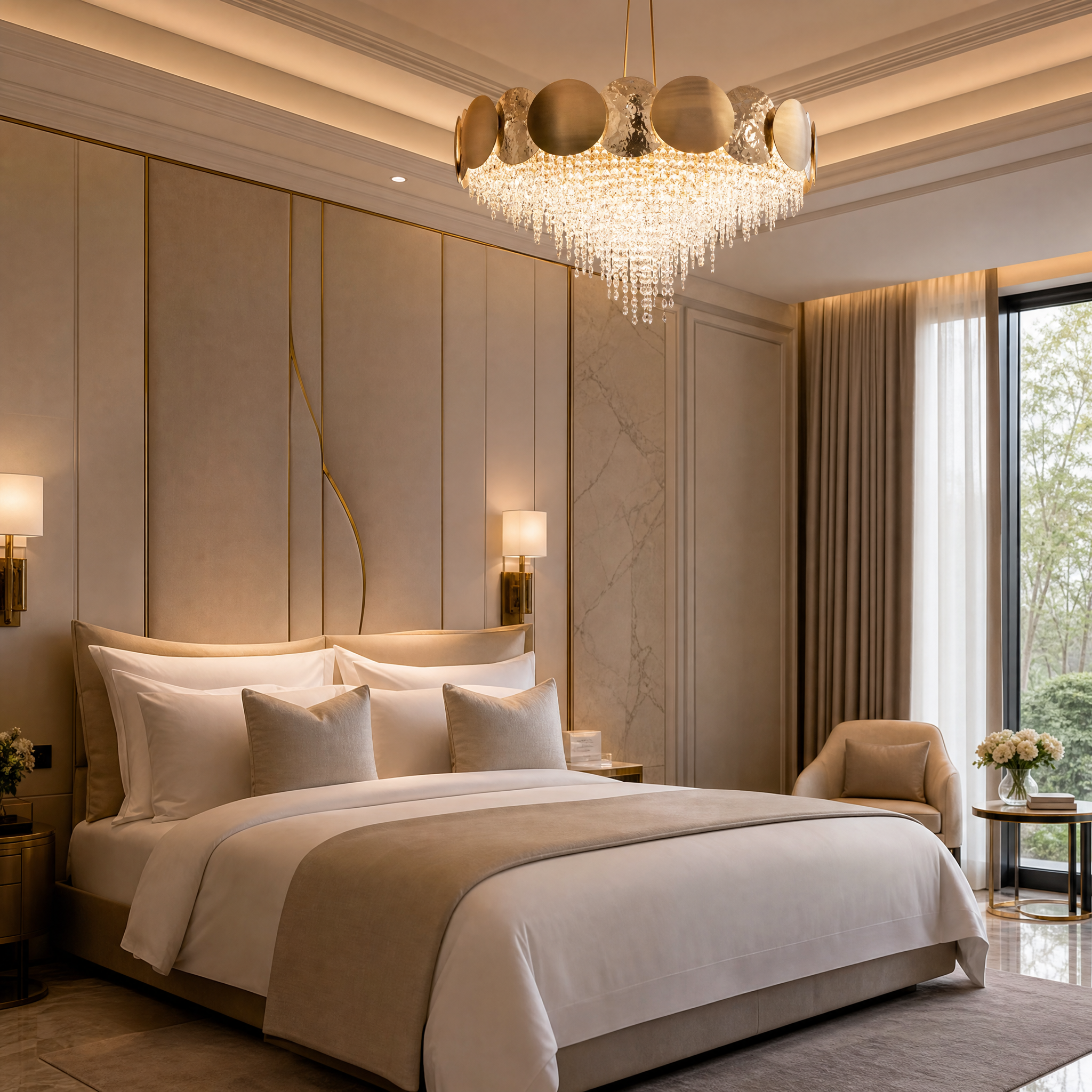Mastery - Luxury Circular Chandelier luxury hospitality lifestyle image by VORELLI
