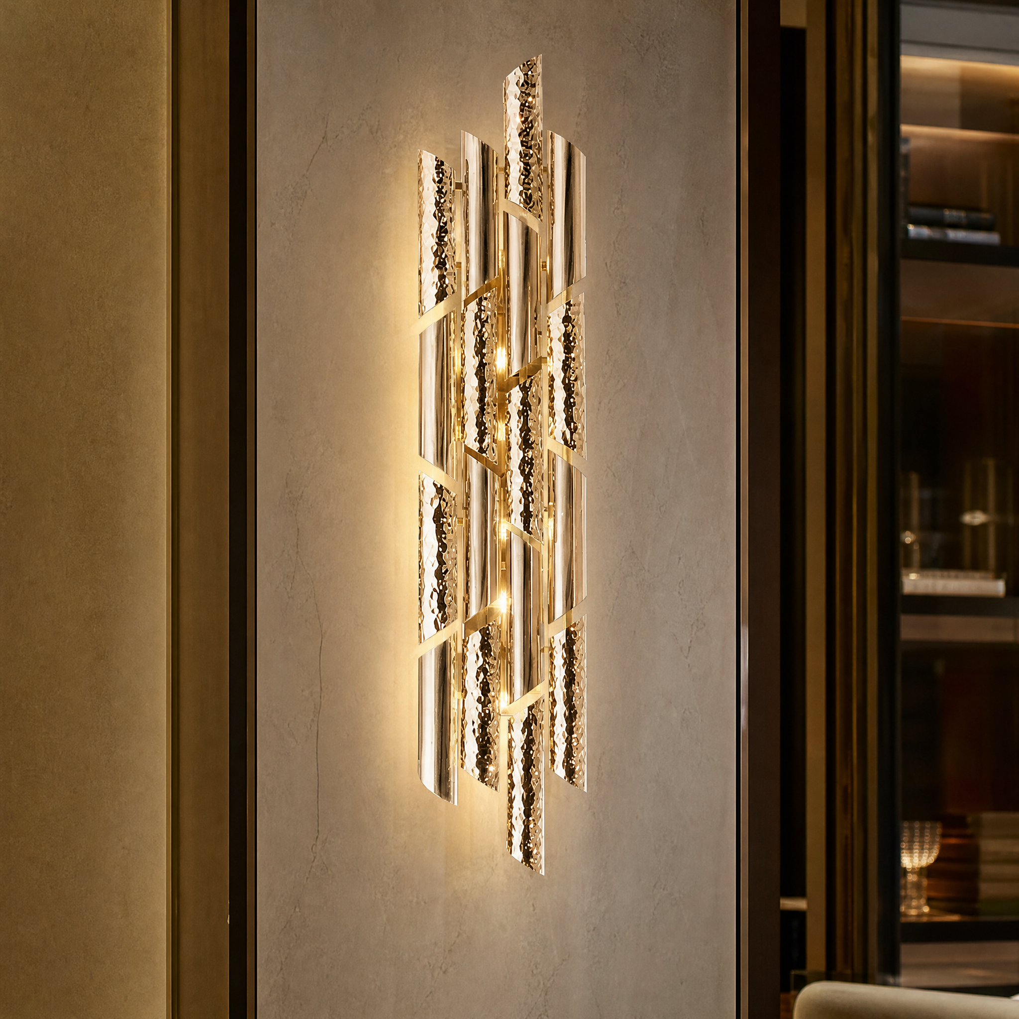 Triumph Luxury Wall Light close-up craftsmanship detail image by VORELLI