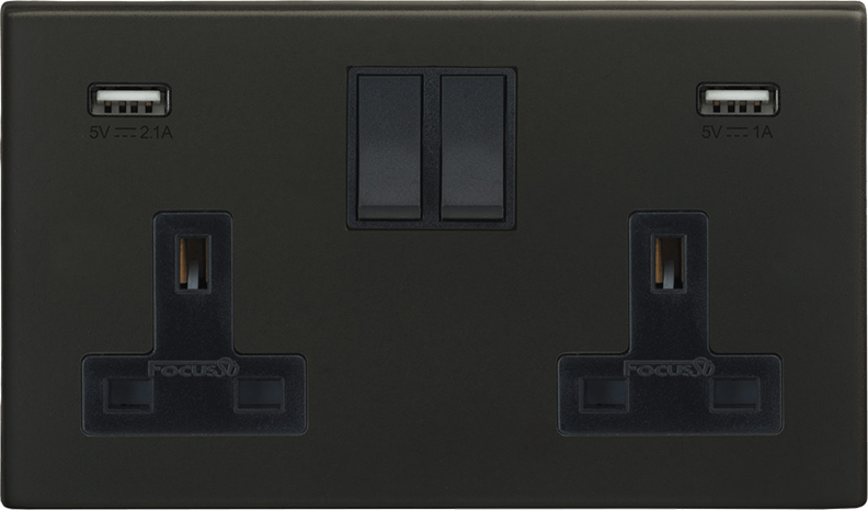 Morpheus Double Socket + USB architectural switches view 9