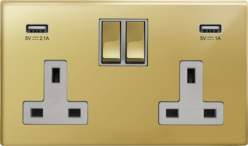 Morpheus Double Socket + USB architectural switches view 12