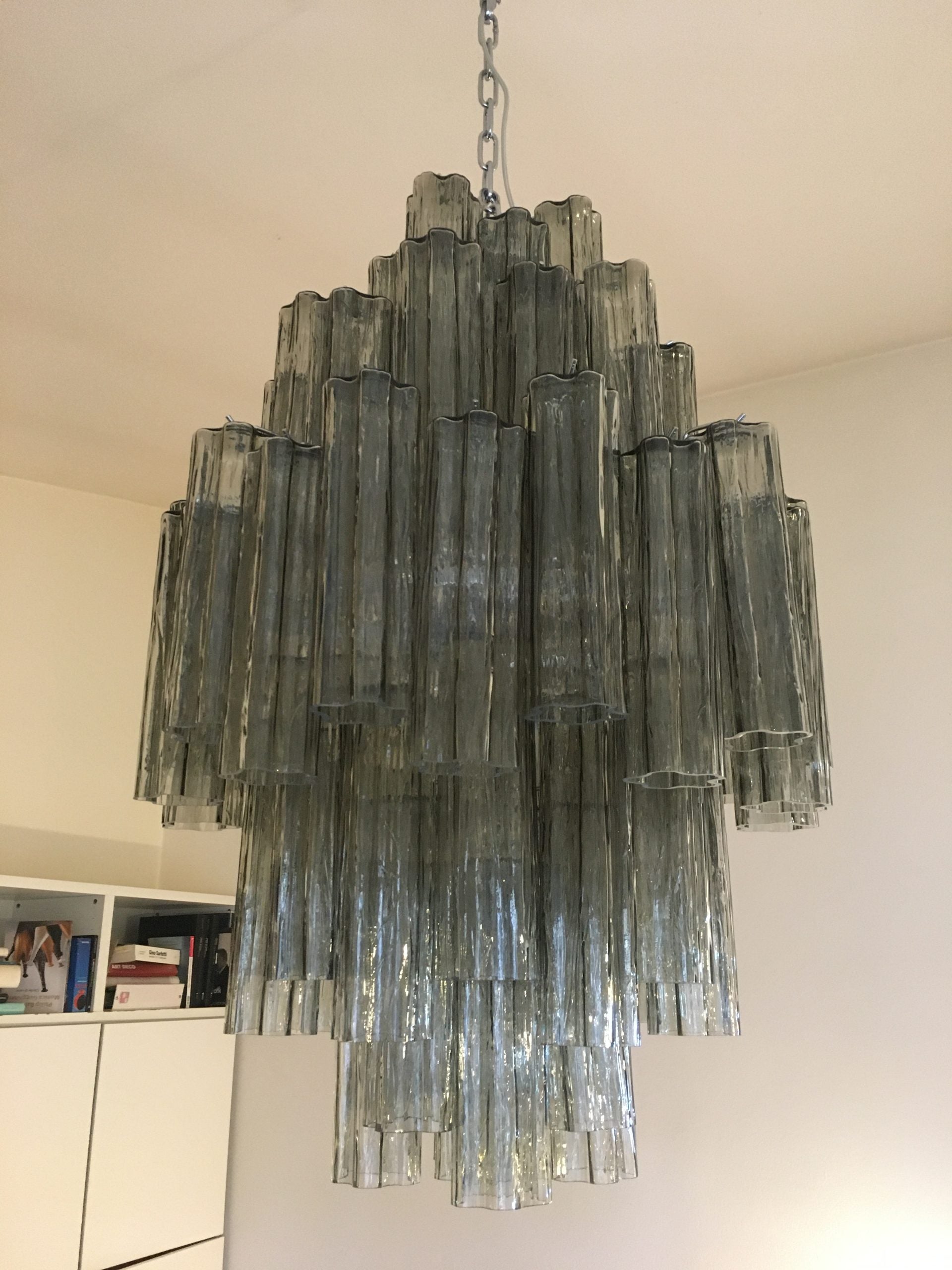 VORELLI Octavia Tronchi Murano Glass Circular Chandelier - Tronchi Murano Glass image 3