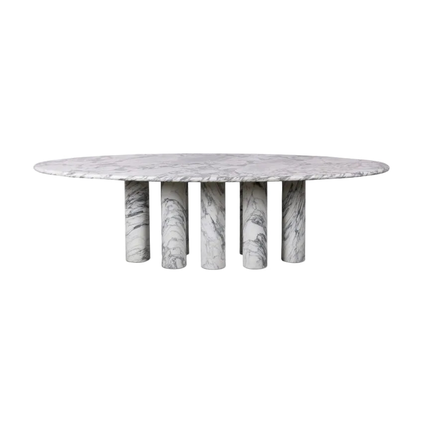 Olivaro Arabescato Marble Dining Table dining table view 3