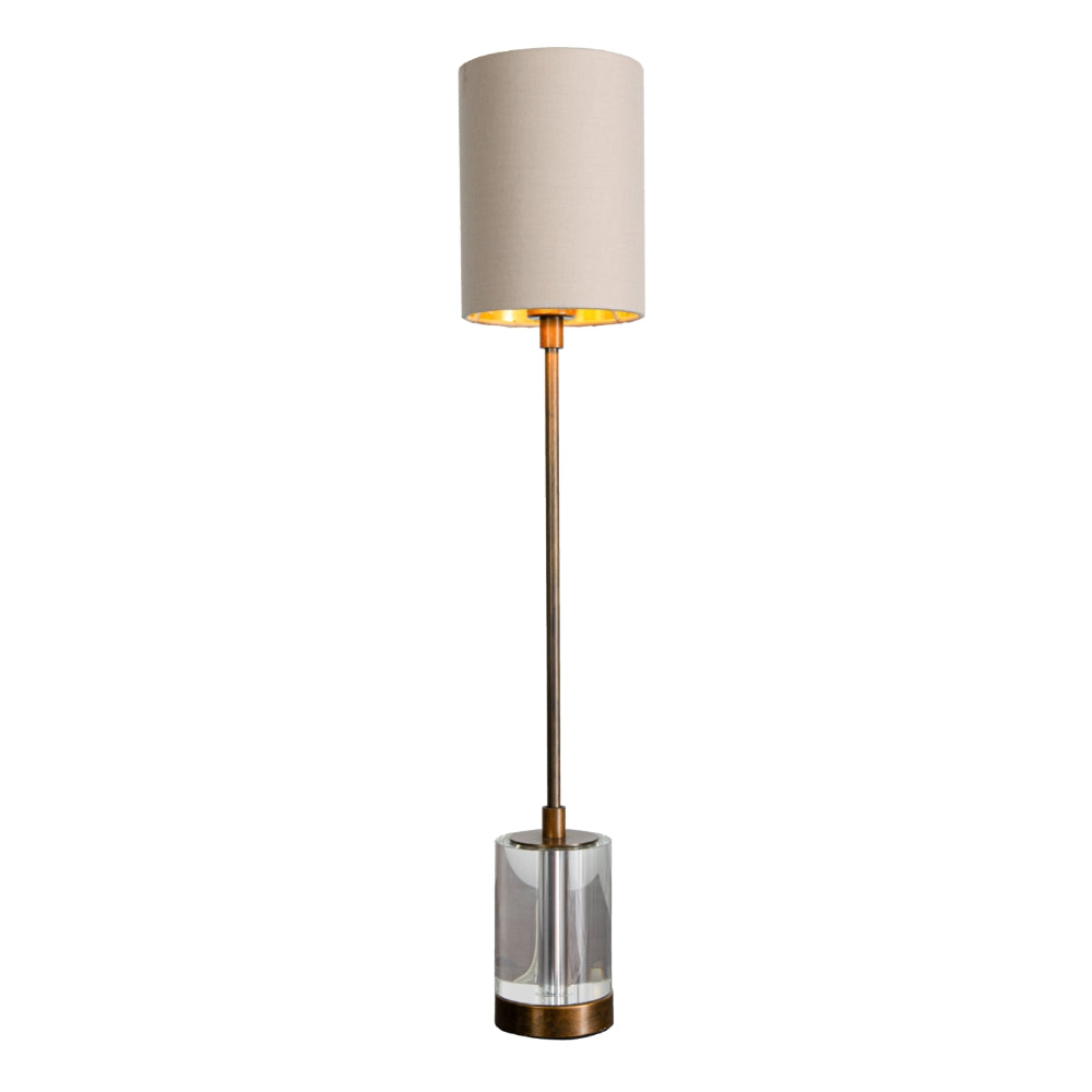 VORELLI® Renvaro 60CM brass table lamp with crystal base