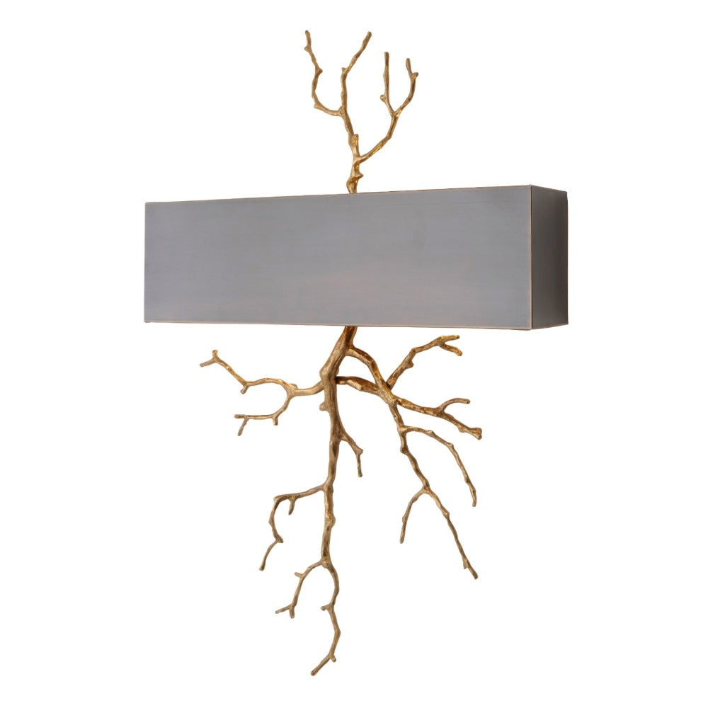 VORELLI® Sylvara brass and bronze sculptural wall light