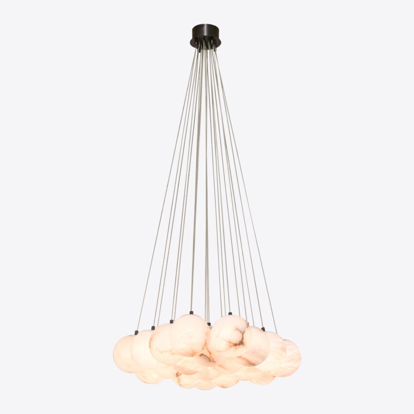 Valcino Alabaster Circular Chandelier circular chandelier view 15