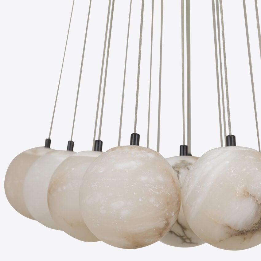 Valcino Alabaster Circular Chandelier circular chandelier view 16
