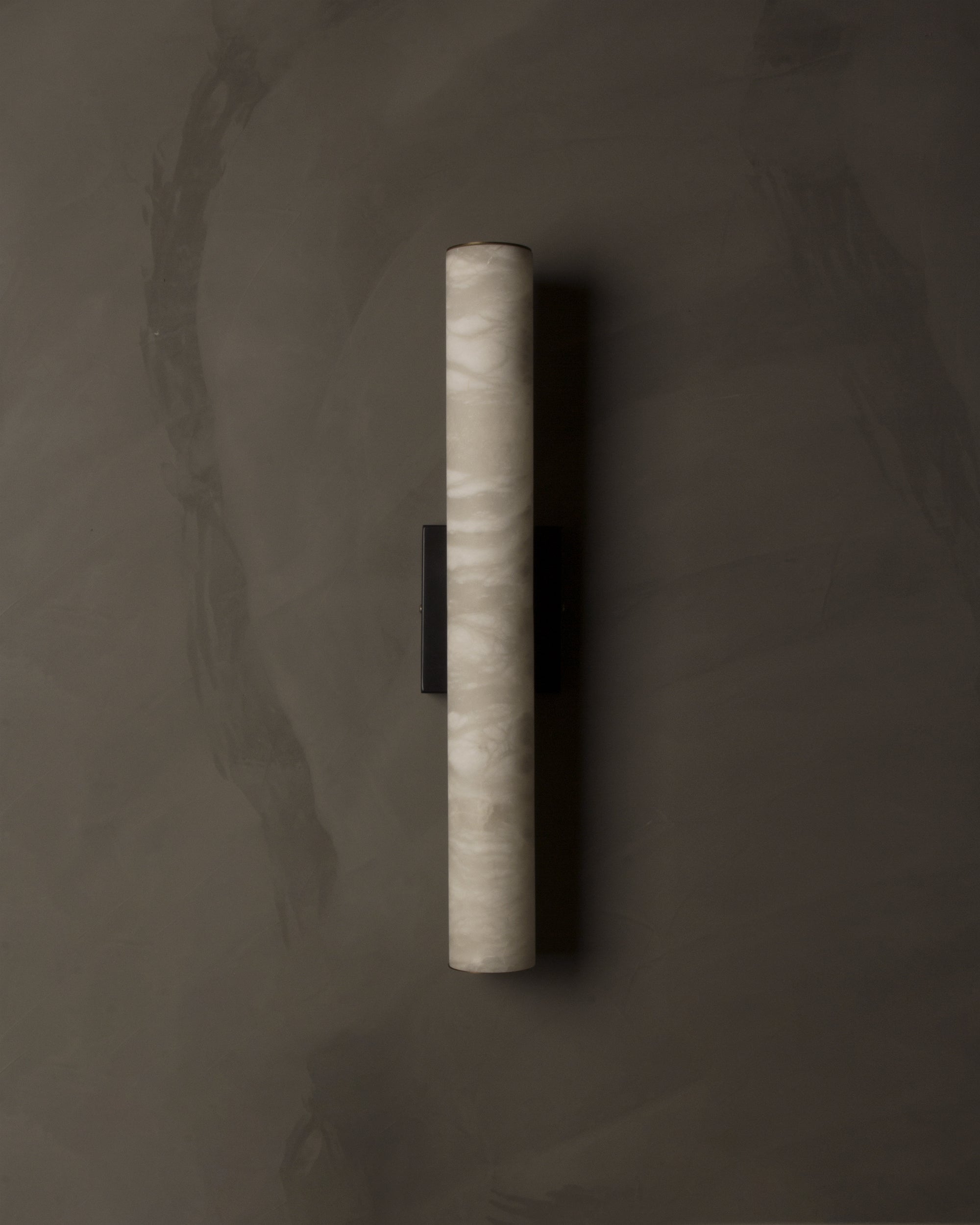 VORELLI® Velato alabaster wall light in modern minimal interior setting