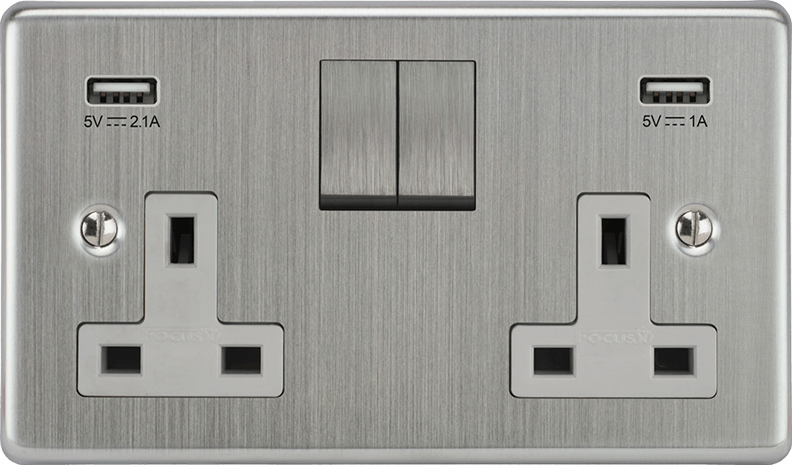 Victorian Double Socket architectural switches view 13