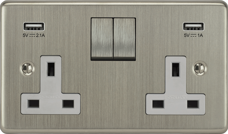 Victorian Double Socket architectural switches view 14