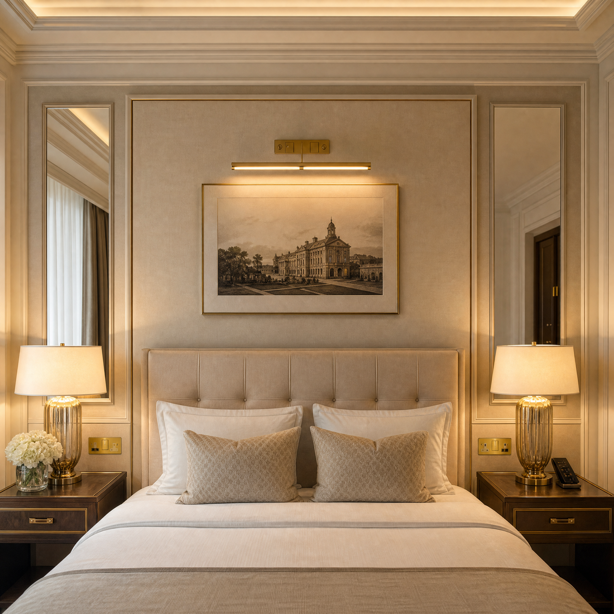 Elegant double socket featuring a classic Victorian design, perfect for high-end boutique hotel guest rooms.