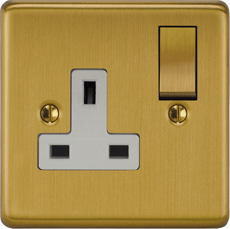 VORELLI Victorian single socket showcased against a dark textured wall background.