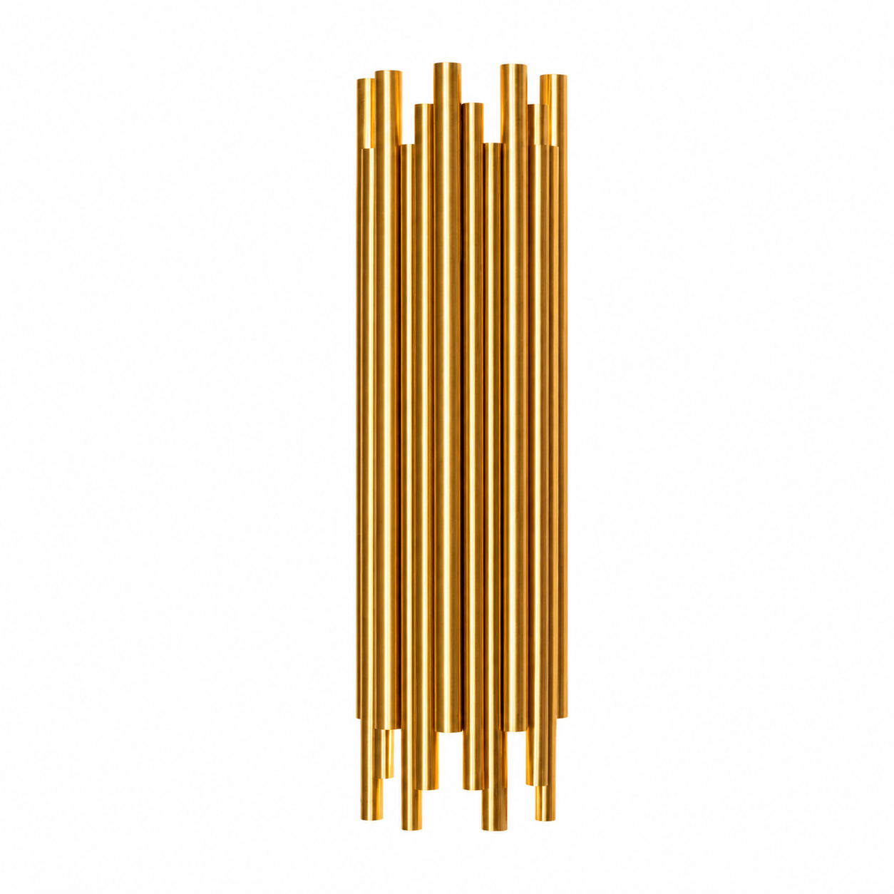 VORELLI® Vitacura wall light with gold cylindrical tube design for luxury living rooms, hallways and hospitality interiors