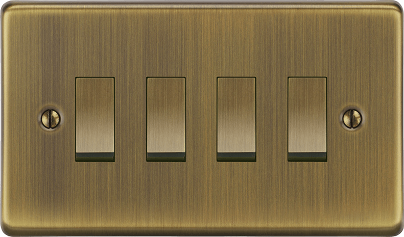 Close-up detail of the Victorian Rocker Switch showing refined finish and craftsmanship by VORELLI.