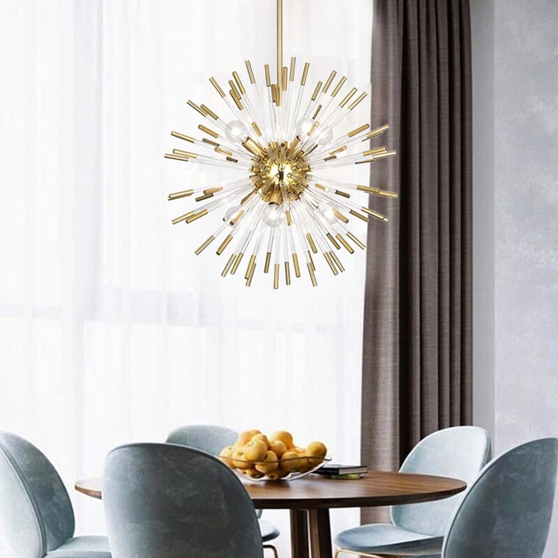 Contemporary Livadia pendant creating a sculptural focal point within a refined interior setting