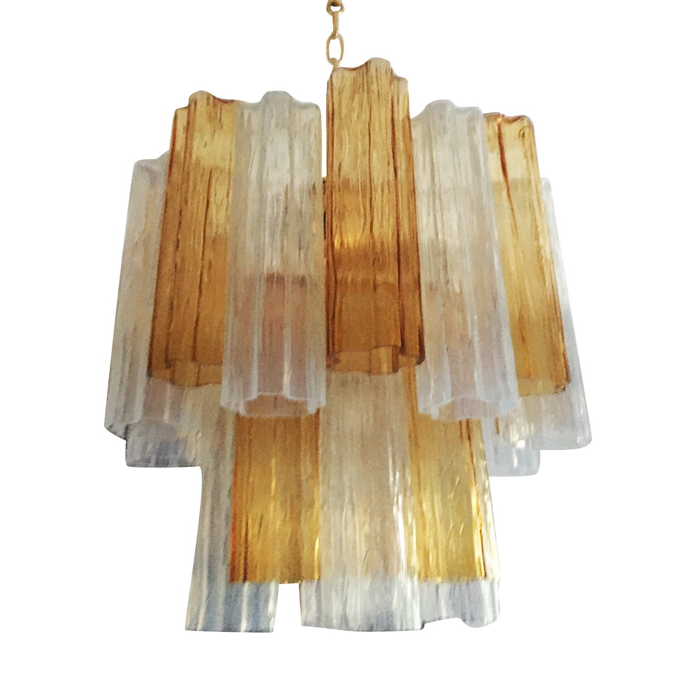VORELLI Gioia Tronchi Murano Glass Circular Chandelier - Tronchi Murano Glass image 2