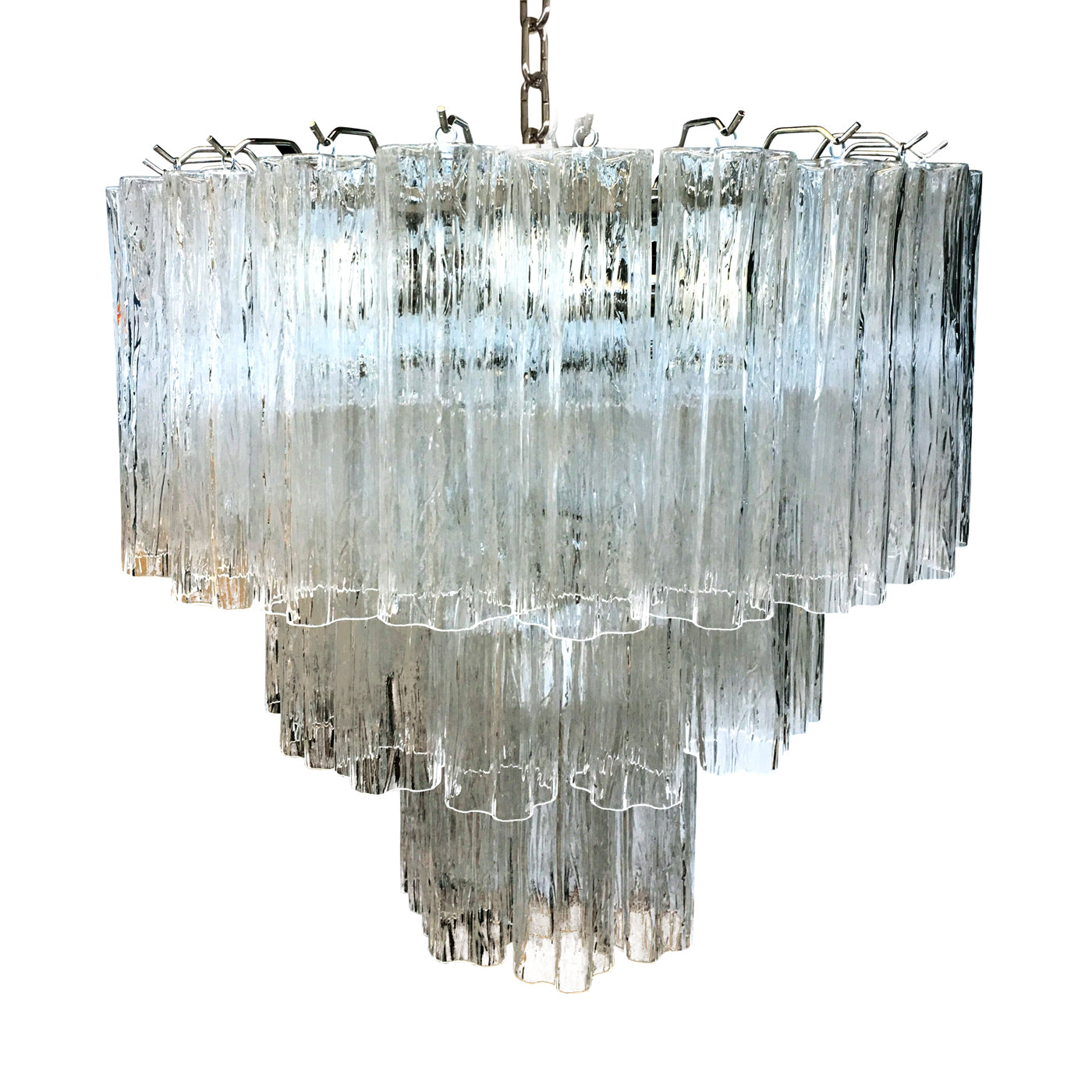 VORELLI Maristella Tronchi Murano Glass Circular Chandelier - Tronchi Murano Glass image 2