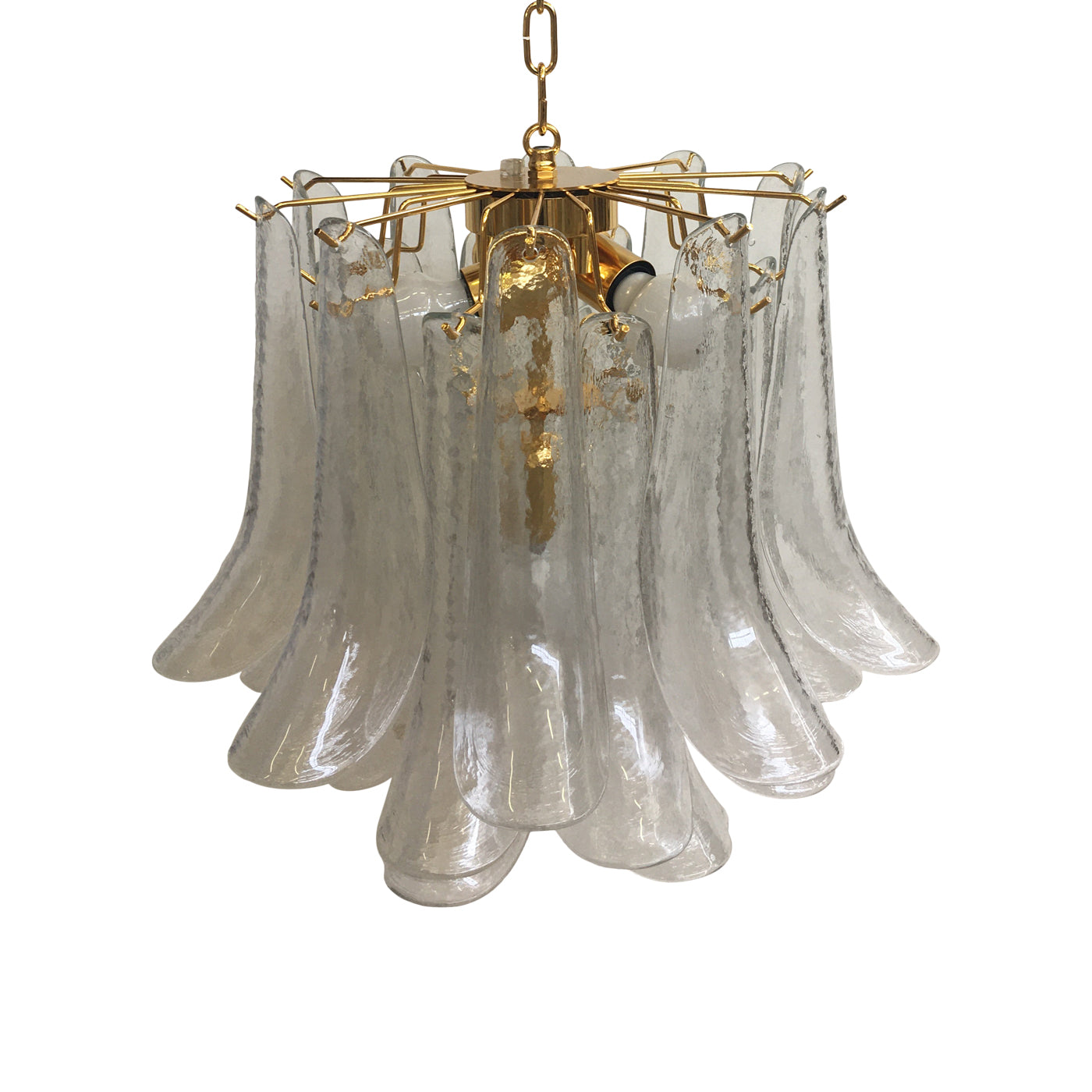 VORELLI Brindisi Selle Murano Glass Circular Chandelier - Selle Murano Glass image 2
