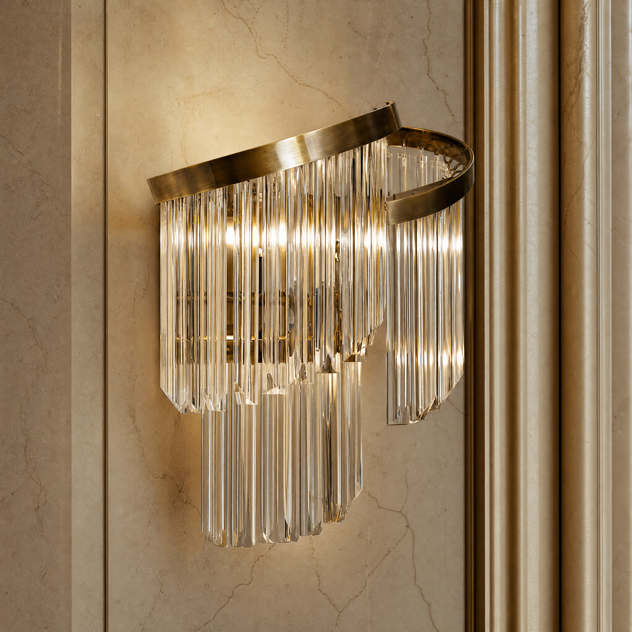 Twist Luxury Wall Light close-up craftsmanship detail image by VORELLI