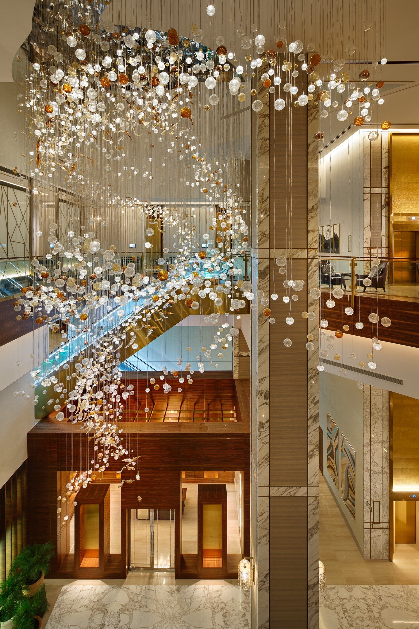 Oversized Small Sphere Project Installation