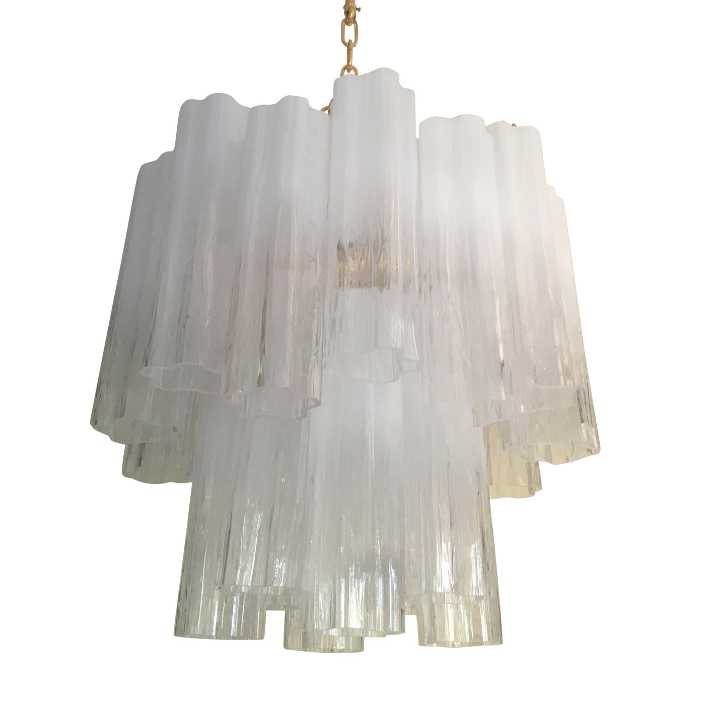 VORELLI Alba Tronchi Murano Glass Circular Chandelier - Tronchi Murano Glass image 2