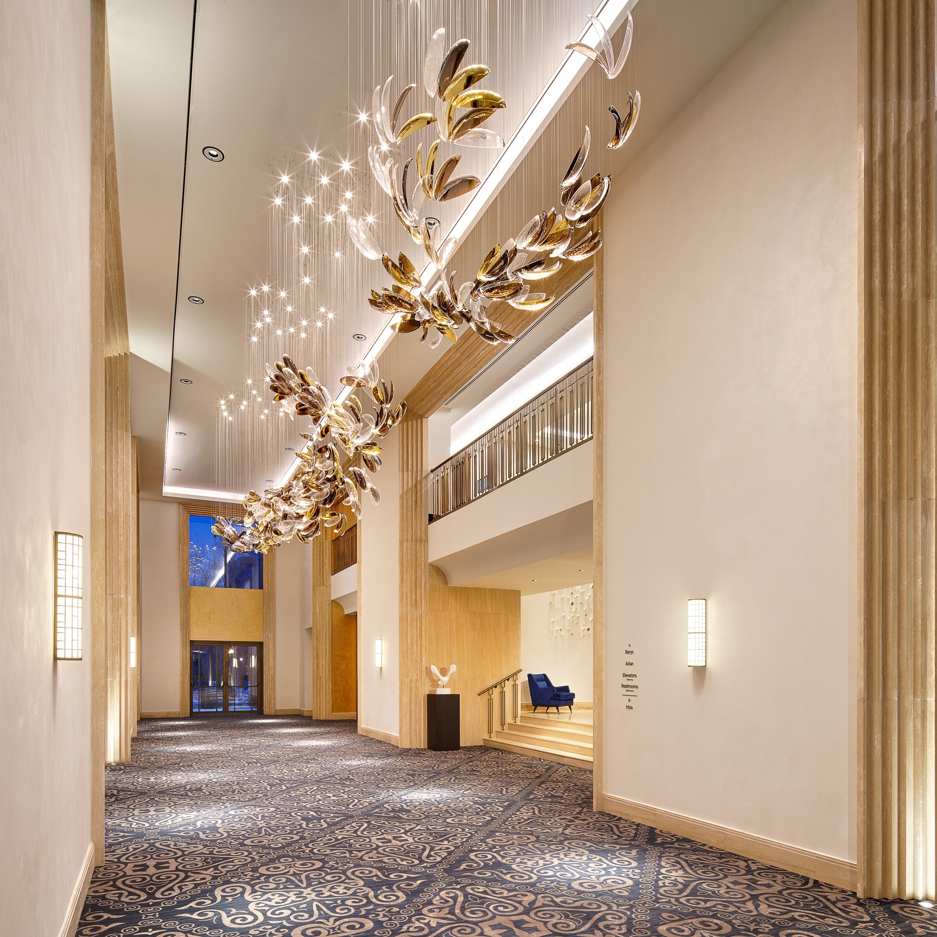 Flowing Gold Oval Project Installation