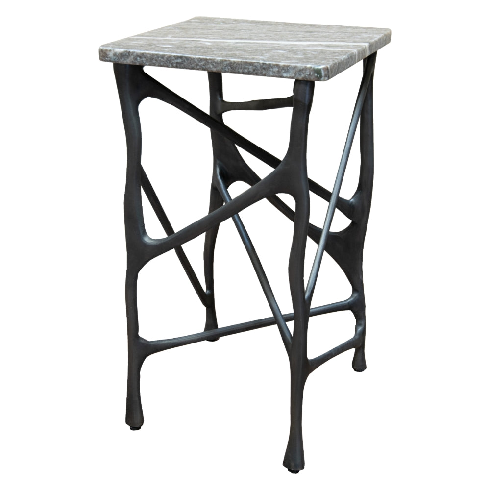 Merano Grey Marble Side Table