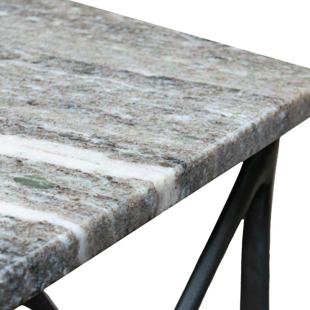 Merano Grey Marble Side Table