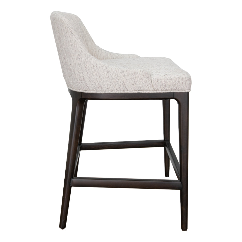Garevo Cream Upholstered Bar Stool