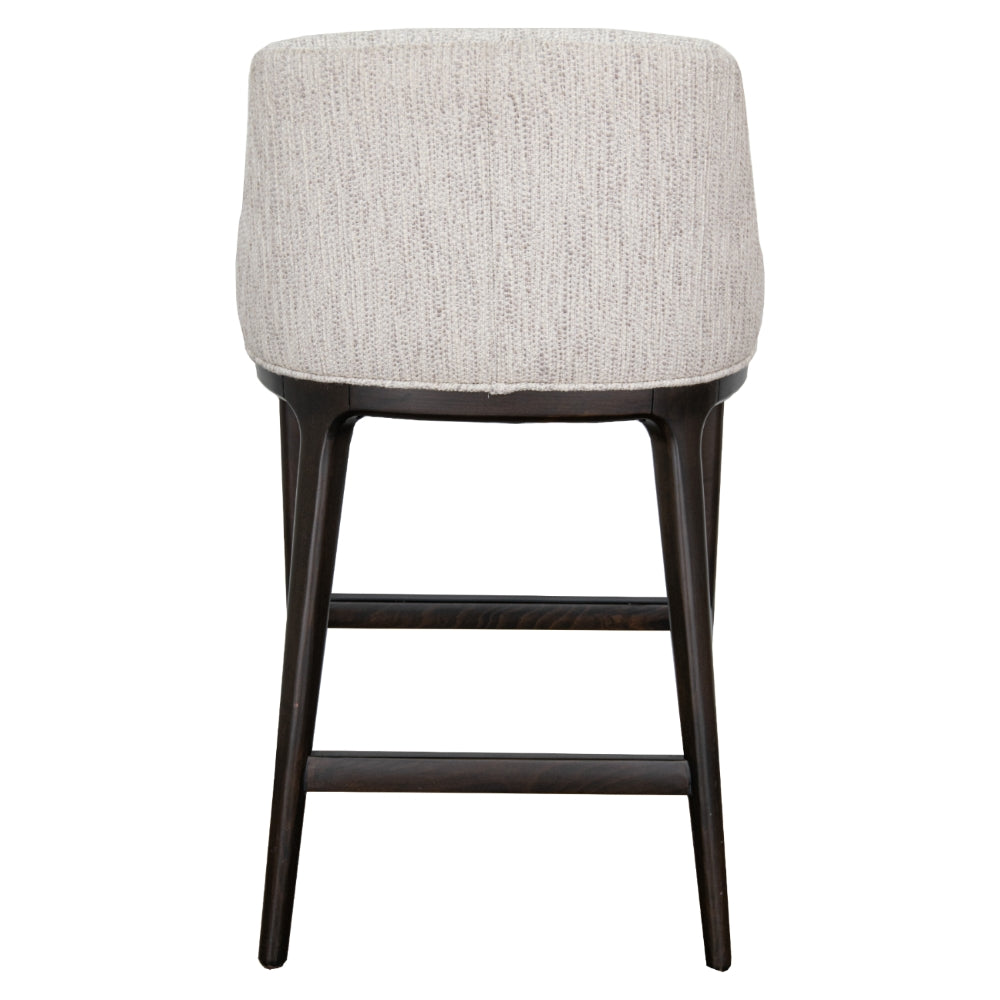 Garevo Cream Upholstered Bar Stool