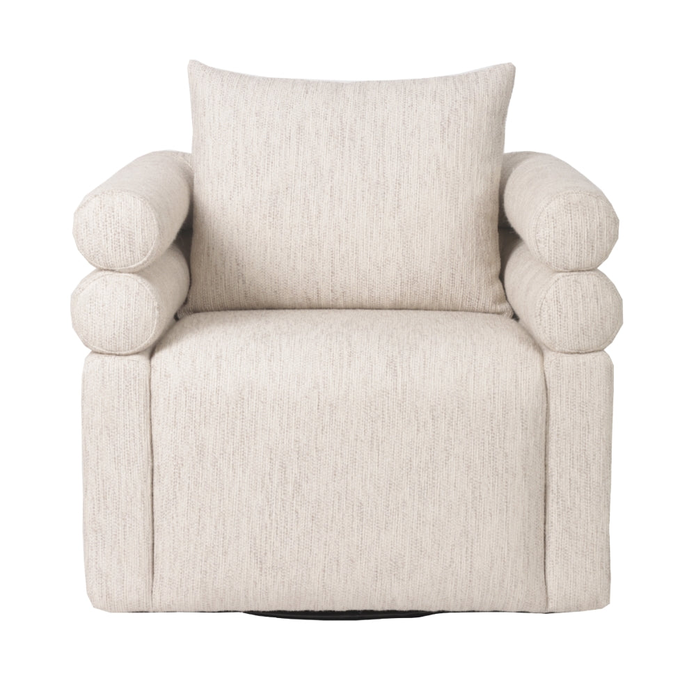 Ronzio Cream Swivel Armchair