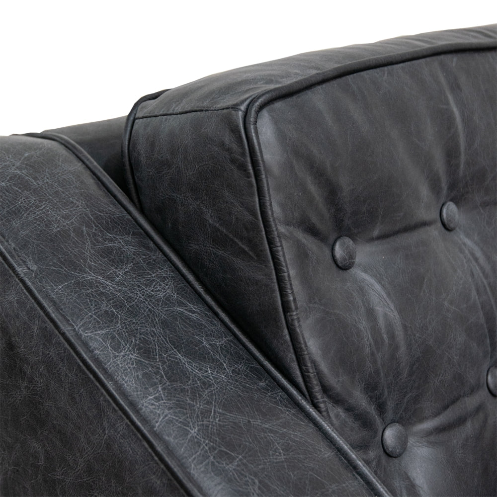 Borgevo Walnut Oxford Grey Armchair