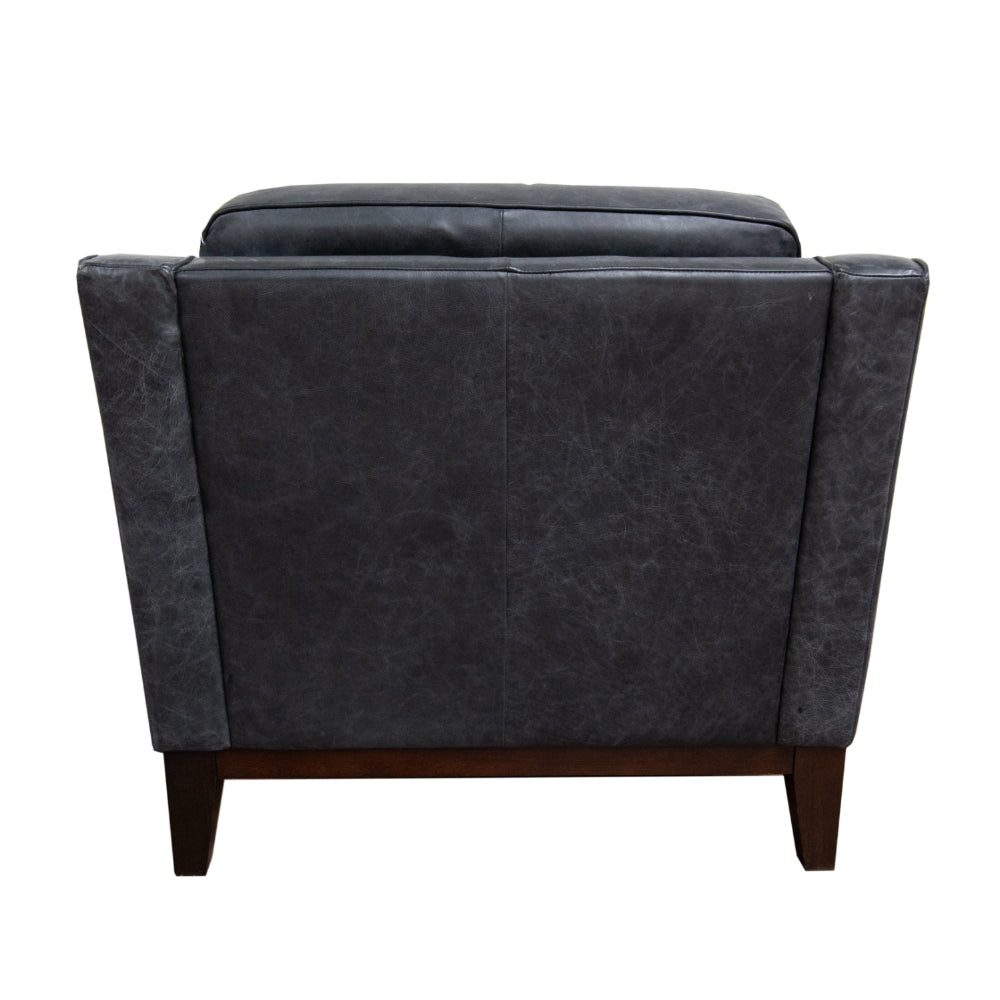 Borgevo Walnut Oxford Grey Armchair