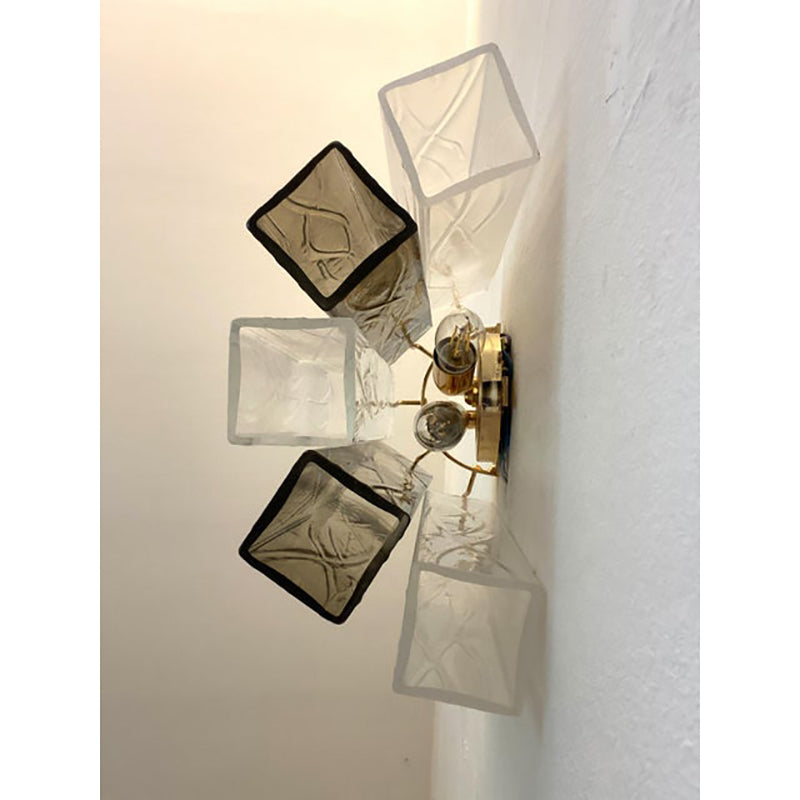 VORELLI Volterra Squares Murano Glass Wall Light - Squares Murano Glass image 4