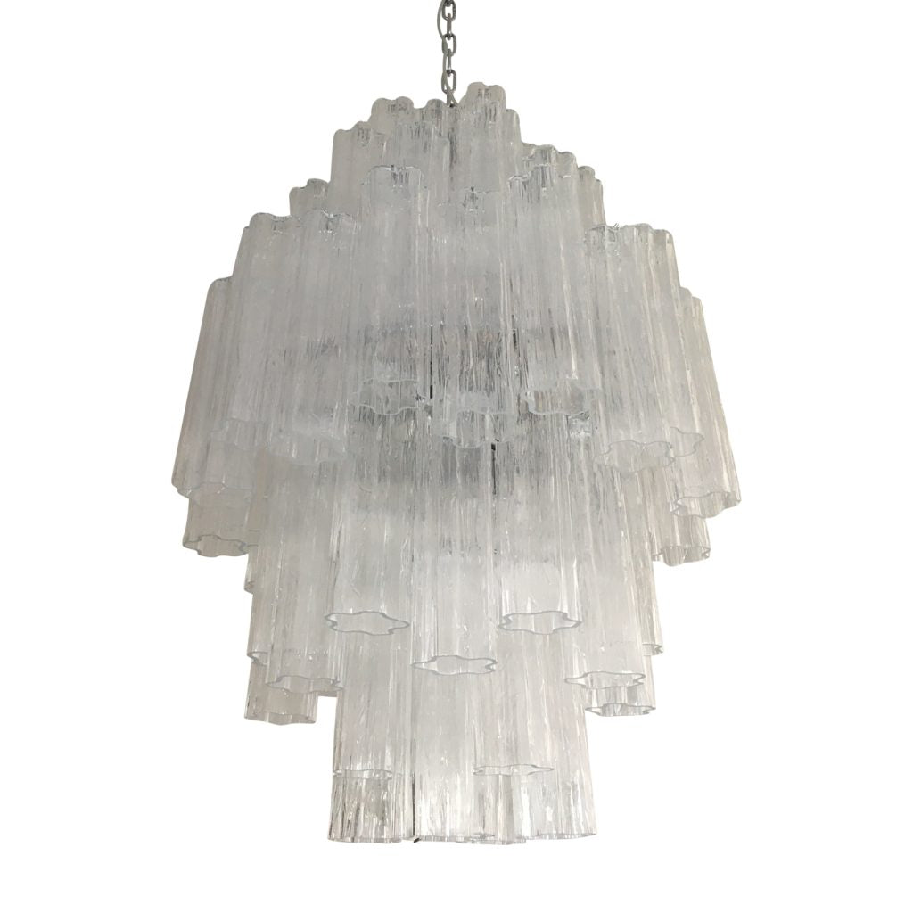 VORELLI Loretta Tronchi Murano Glass Circular Chandelier - Tronchi Murano Glass image 1