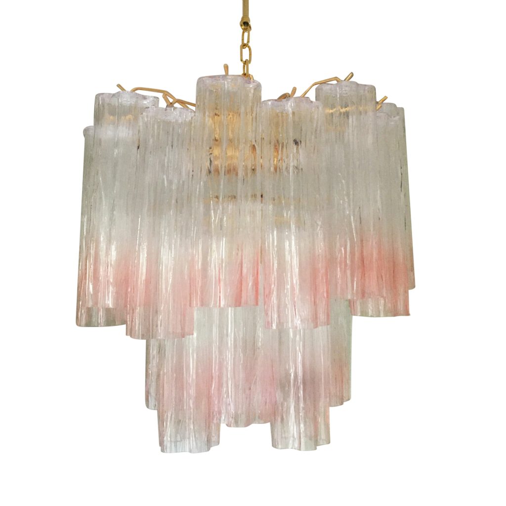 VORELLI Tatiana Tronchi Murano Glass Circular Chandelier - Tronchi Murano Glass image 1