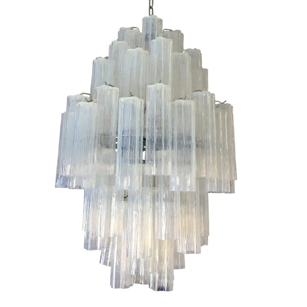 VORELLI Fabiana Tronchi Murano Glass Circular Chandelier - Tronchi Murano Glass image 1