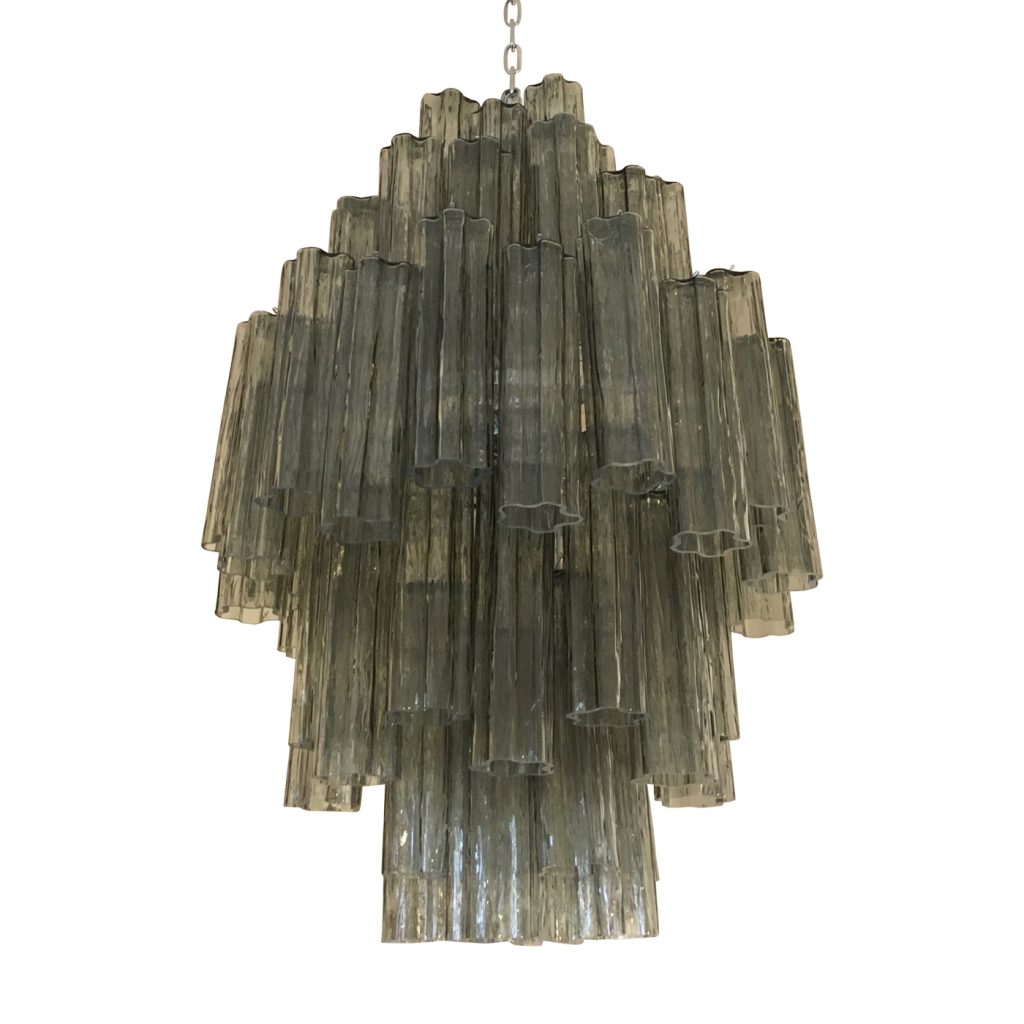 VORELLI Octavia Tronchi Murano Glass Circular Chandelier - Tronchi Murano Glass image 1