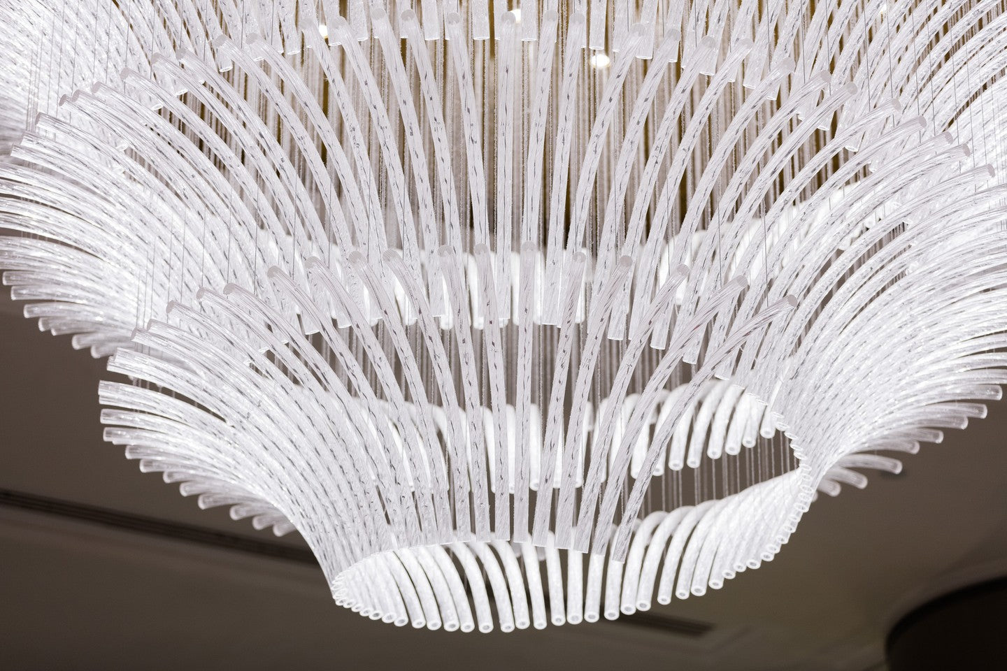 Transparent Glass Tube Project Installation