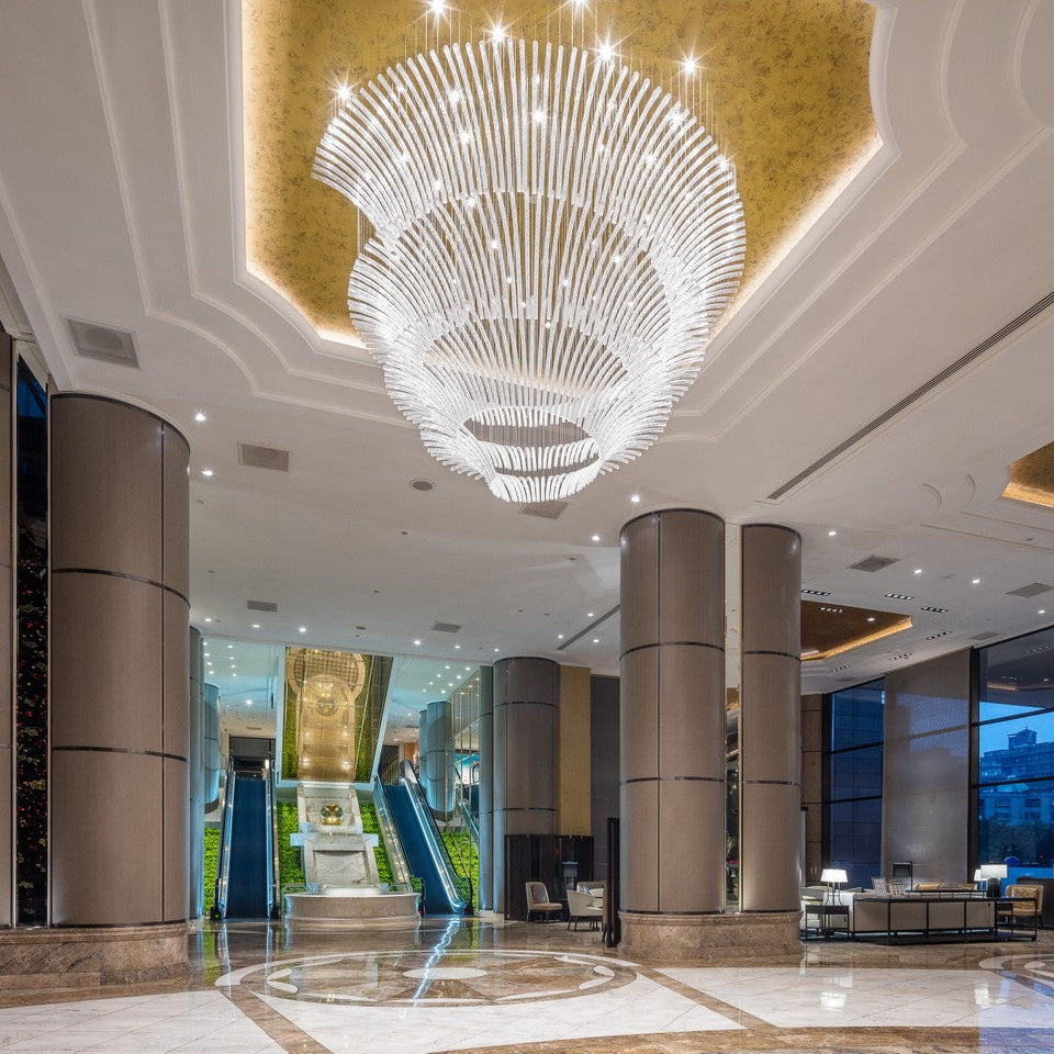 Transparent Glass Tube Project Installation