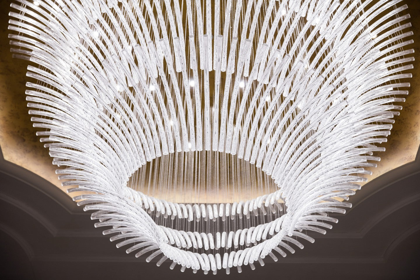 Transparent Glass Tube Project Installation