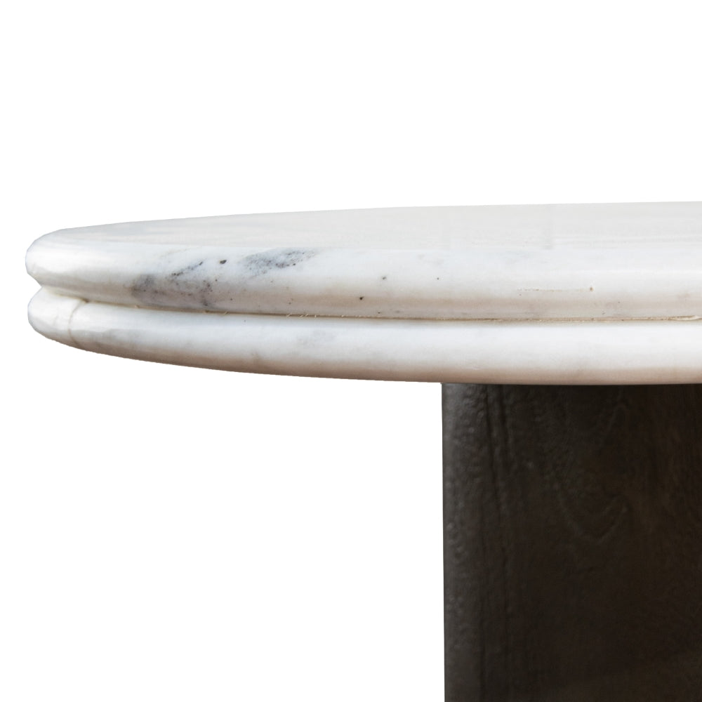 Celevo Grey White Marble Console Table