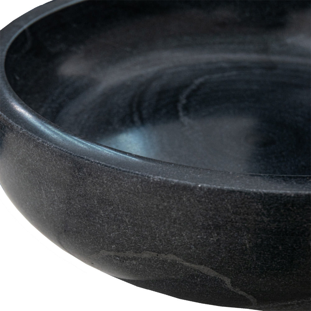 Pietrina Black Marble Bowl Decor
