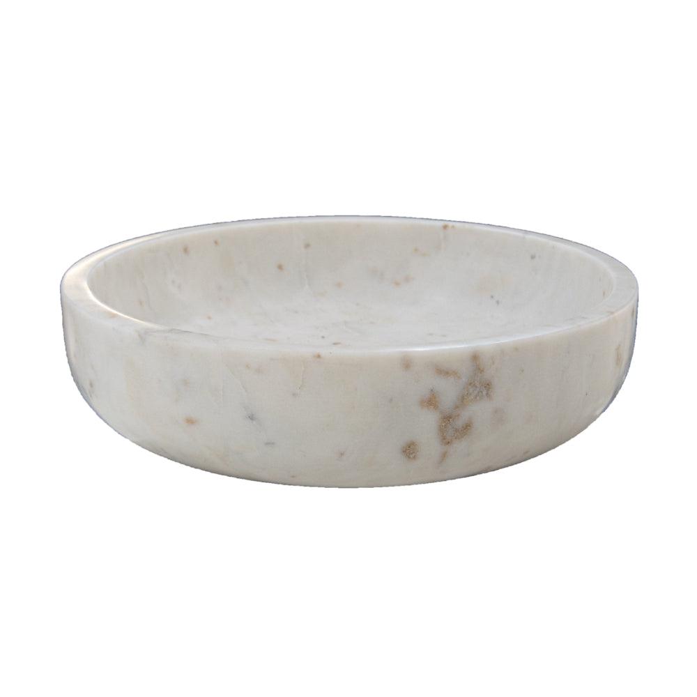 Pietrina White Marble Bowl Decor