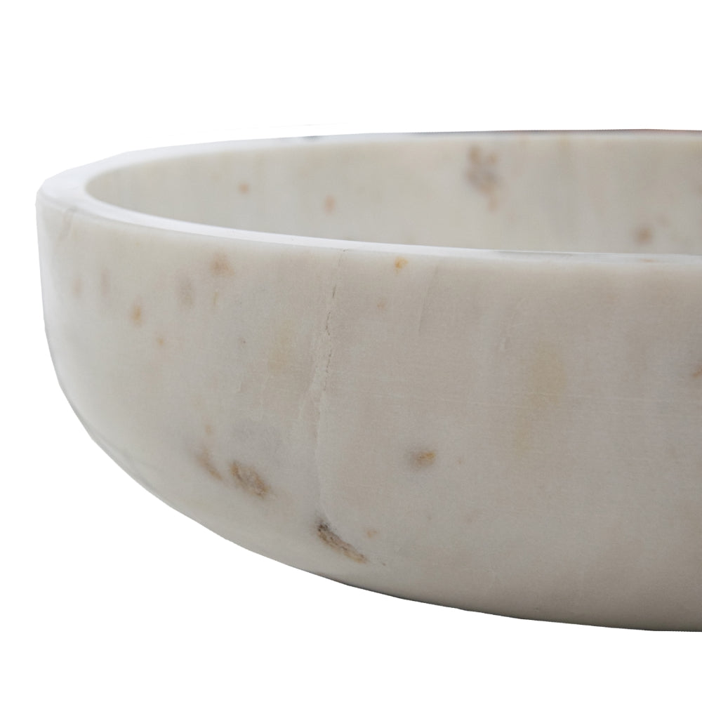 Pietrina White Marble Bowl Decor