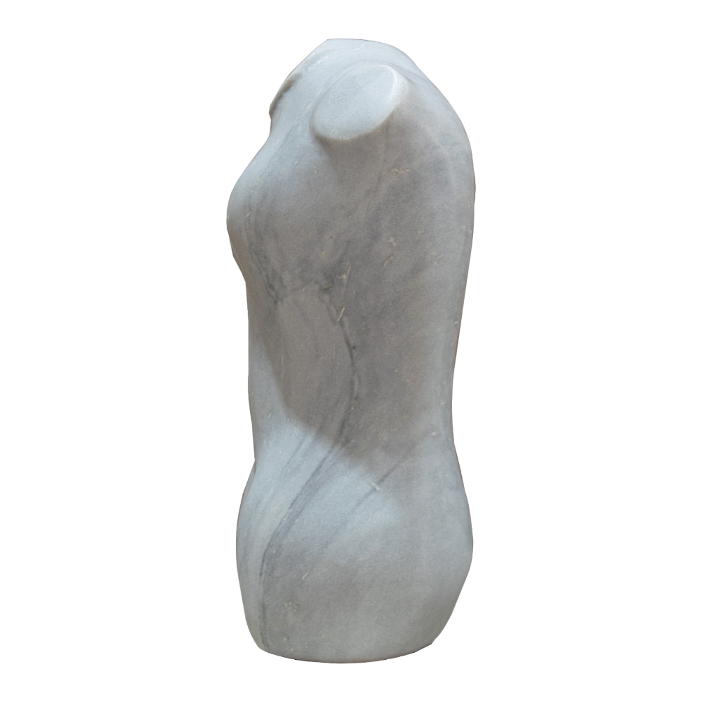 The Adriana Torso Decor sculpture positioned against a neutral backdrop to showcase its expressive form and refined texture.